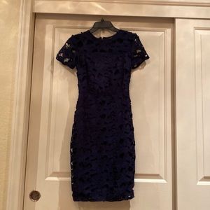 Navy blue lace dress